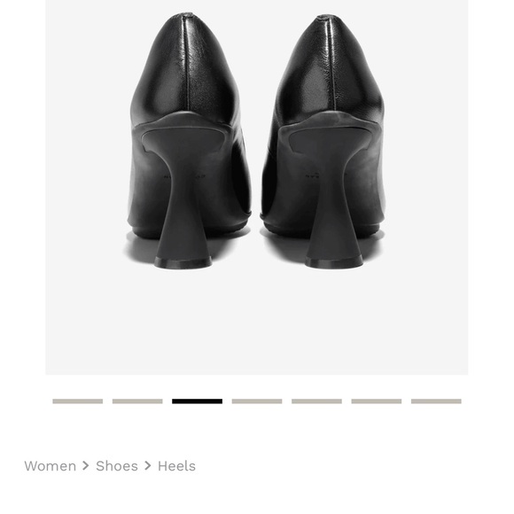 NEW WITHOUT TAG:  Cole Haan Grand Ambition York Pump Black Leather Pointed Toe - Picture 4 of 7